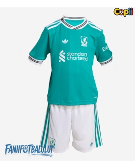 Liverpool Echipament de Fotbal Replică 2025-26 Copii Treilea (+ Șorturi)